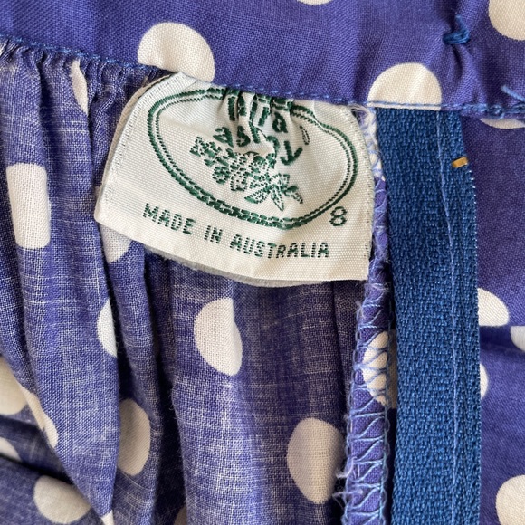 Vintage Laura Ashley Polka Dot Cotton Skirt - Picture 6 of 11